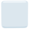 White Large Square emoji on Messenger